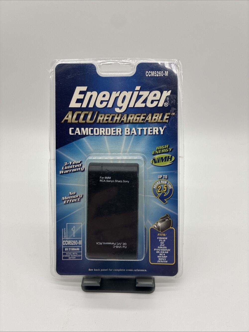 Energizer Rechargeable Camcorder Battery CCM5260-M NEW SEALED